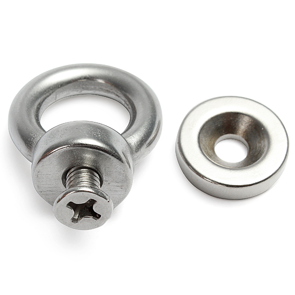 Strong Magnet 20x5mm Eyebolt Ring Magnet Salvage Strong Magnetic